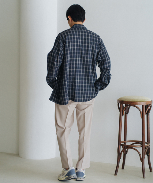 EDIFICE（エディフィス）の「シアサッカー シャツカバーオール（その他アウター・メンズ・ブラック系その他/ベージュ・MEDIUM/LARGE）」の14枚目の写真