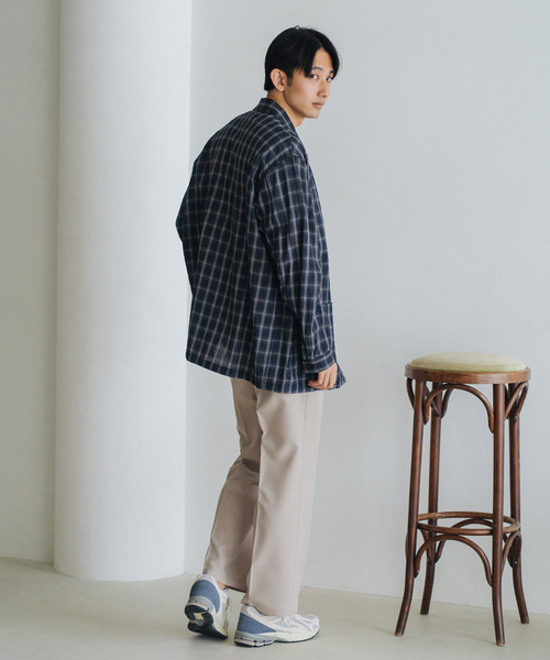 EDIFICE（エディフィス）の「シアサッカー シャツカバーオール（その他アウター・メンズ・ブラック系その他/ベージュ・MEDIUM/LARGE）」の15枚目の写真