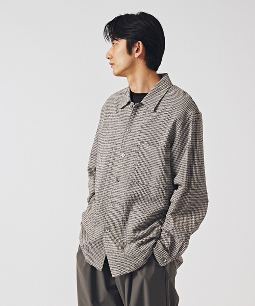 EDIFICE（エディフィス）の「シアサッカー シャツカバーオール（その他アウター・メンズ・ブラック系その他/ベージュ・MEDIUM/LARGE）」の18枚目の写真