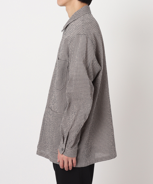 EDIFICE（エディフィス）の「シアサッカー シャツカバーオール（その他アウター・メンズ・ブラック系その他/ベージュ・MEDIUM/LARGE）」の5枚目の写真