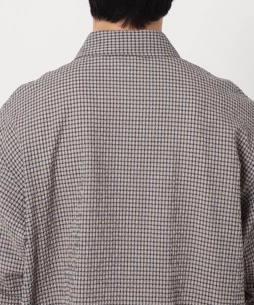 EDIFICE（エディフィス）の「シアサッカー シャツカバーオール（その他アウター・メンズ・ブラック系その他/ベージュ・MEDIUM/LARGE）」の12枚目の写真