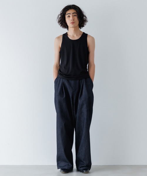 SINSS（シンス）の「Wide balloon denim / ワイドバルーンデニム（デニムパンツ・メンズ・オフホワイト/ネイビー/ブラック/ブルー/インディゴブルー/ブラウン・SMALL/MEDIUM/LARGE/X-SMALL）」の17枚目の写真