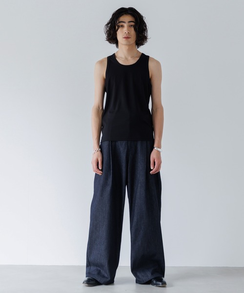 SINSS（シンス）の「Wide balloon denim / ワイドバルーンデニム（デニムパンツ・メンズ・オフホワイト/ネイビー/ブラック/ブルー/インディゴブルー/ブラウン・SMALL/MEDIUM/LARGE/X-SMALL）」の14枚目の写真