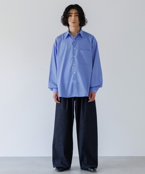 SINSS（シンス）の「Wide balloon denim / ワイドバルーンデニム（デニムパンツ・メンズ・オフホワイト/ネイビー/ブラック/ブルー/インディゴブルー/ブラウン・SMALL/MEDIUM/LARGE/X-SMALL）」の15枚目の写真