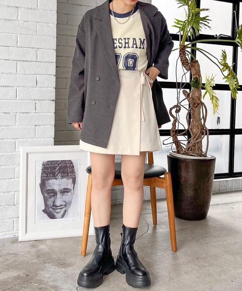 LOWRYS FARM(ローリーズファーム)の「ラップフウミニスカパン 991950(その他パンツ・レディース・アイボリー/ブラック/ブラウン・FREE)」の5枚目の写真