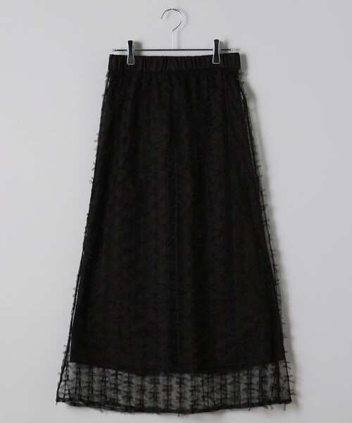 FREAK'S STORE(フリークスストア)の「リボン チュールスカート(スカート・レディース・ブラック/オフホワイト・フリ-)」の9枚目の写真