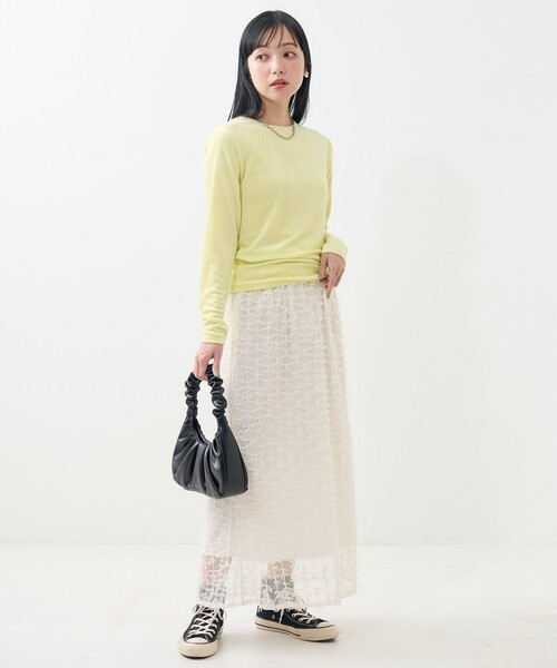 FREAK'S STORE(フリークスストア)の「リボン チュールスカート(スカート・レディース・ブラック/オフホワイト・フリ-)」の17枚目の写真