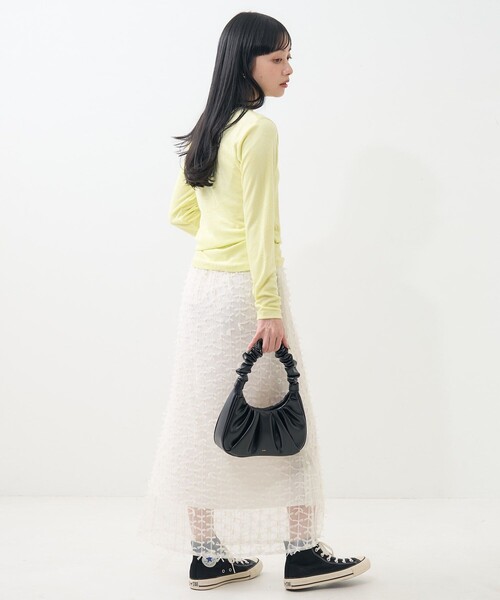 FREAK'S STORE(フリークスストア)の「リボン チュールスカート(スカート・レディース・ブラック/オフホワイト・フリ-)」の18枚目の写真