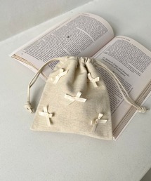 リボンキンチャクポーチ　109626