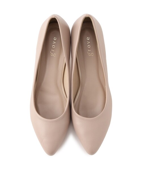 grove（グローブ）の「◆軽量ソールヒールパンプス【消臭加工】（パンプス・レディース・ブラック/サンドベージュ・M/L/S）」の6枚目の写真