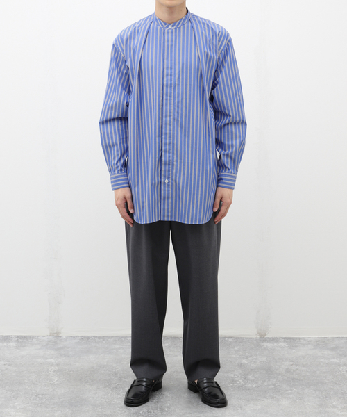 EDIFICE(エディフィス)の「【:colon / コロン】CSH-1 CTN Multi Stripe SH(シャツ/ブラウス・メンズ・ブルー系その他/アーミー・3/1/5)」の3枚目の写真