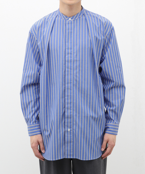 EDIFICE(エディフィス)の「【:colon / コロン】CSH-1 CTN Multi Stripe SH(シャツ/ブラウス・メンズ・ブルー系その他/アーミー・3/1/5)」の4枚目の写真