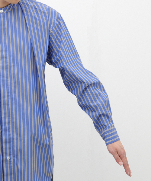 EDIFICE(エディフィス)の「【:colon / コロン】CSH-1 CTN Multi Stripe SH(シャツ/ブラウス・メンズ・ブルー系その他/アーミー・3/1/5)」の9枚目の写真