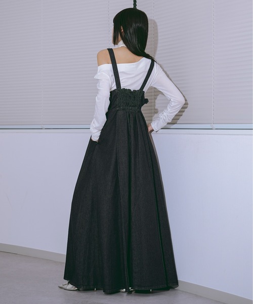 Ezick(エジック)の「Smooth fit ワンショルシアートップス(Tシャツ/カットソー・レディース・グレー/ブルー/ブラック/ホワイト・FREE)」の7枚目の写真