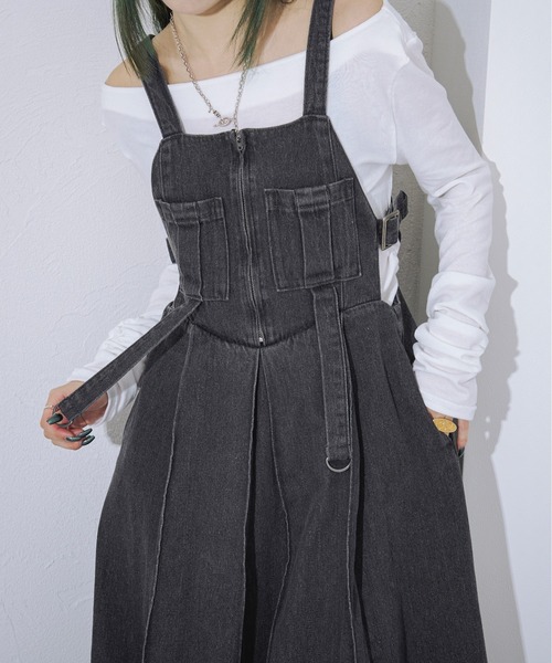 Ezick(エジック)の「Smooth fit ワンショルシアートップス(Tシャツ/カットソー・レディース・グレー/ブルー/ブラック/ホワイト・FREE)」の16枚目の写真