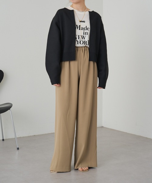 Omekashi（オメカシ）の「イージースラックス 2（スラックス・レディース・ベージュ/ブラック/アイボリー・38/36）」の21枚目の写真