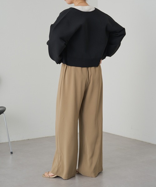 Omekashi（オメカシ）の「イージースラックス 2（スラックス・レディース・ベージュ/ブラック/アイボリー・38/36）」の17枚目の写真