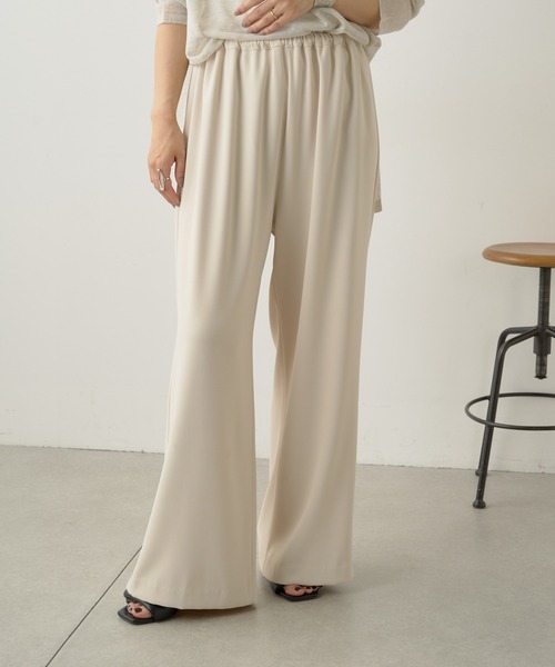 Omekashi（オメカシ）の「イージースラックス 2（スラックス・レディース・ベージュ/ブラック/アイボリー・38/36）」の4枚目の写真