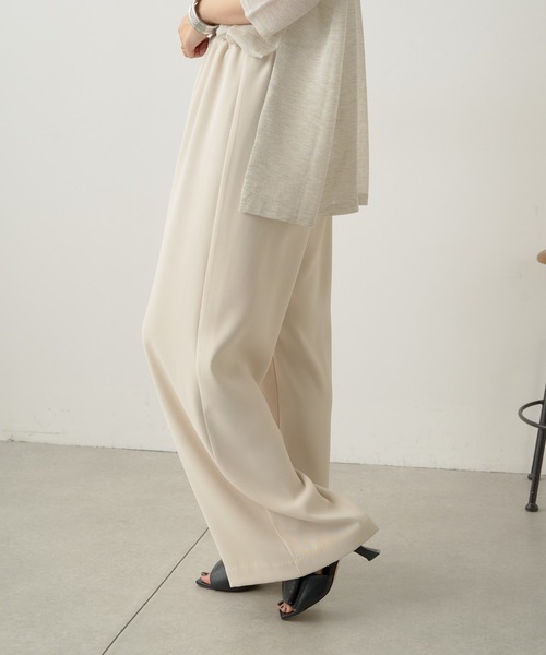 Omekashi（オメカシ）の「イージースラックス 2（スラックス・レディース・ベージュ/ブラック/アイボリー・38/36）」の7枚目の写真