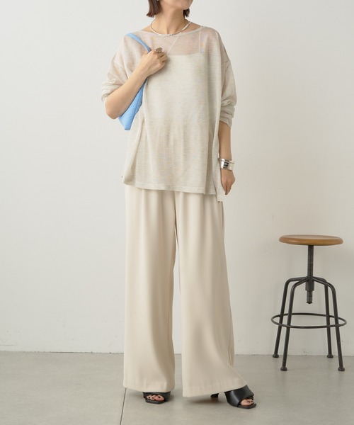 Omekashi（オメカシ）の「イージースラックス 2（スラックス・レディース・ベージュ/ブラック/アイボリー・38/36）」の11枚目の写真