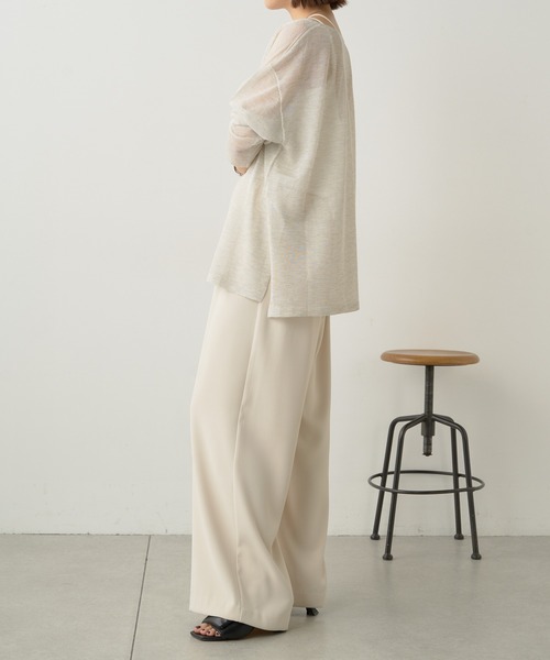 Omekashi（オメカシ）の「イージースラックス 2（スラックス・レディース・ベージュ/ブラック/アイボリー・38/36）」の13枚目の写真