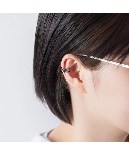 セール】デザインイヤーカフ ステンレス 両耳 韓国製