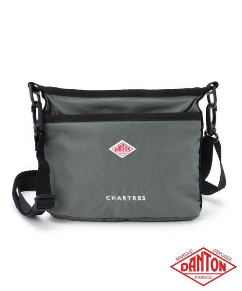 DANTON（ダントン）の「◆DANTON（ダントン）〈CHARTRES〉ナイロンショルダーポーチバッグ（ショルダーバッグ・レディース・チャコール/ブラック系/モスグリーン系・00）」の2枚目の写真