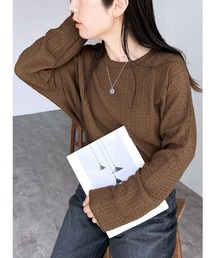 カットシャーリングデザインTシャツ