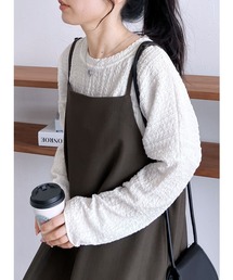 カットシャーリングデザインTシャツ