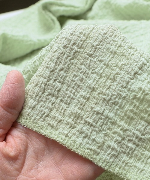 reca(レカ)の「カットシャーリングデザインTシャツ(Tシャツ/カットソー・レディース・ブラック/ホワイト/グリーン/ラベンダー/ブラウン/モカ/ブルー系その他/ピンク・FREE)」の11枚目の写真