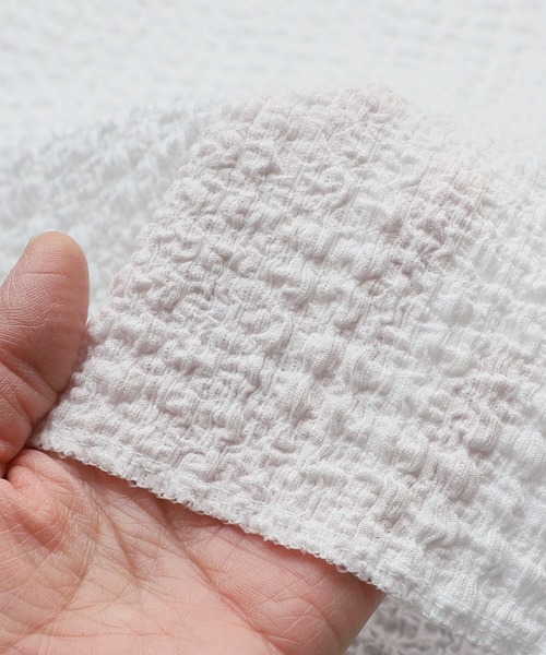 reca(レカ)の「カットシャーリングデザインTシャツ(Tシャツ/カットソー・レディース・ブラック/ホワイト/グリーン/ラベンダー/ブラウン/モカ/ブルー系その他/ピンク・FREE)」の12枚目の写真