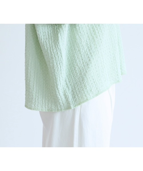 reca(レカ)の「カットシャーリングデザインTシャツ(Tシャツ/カットソー・レディース・ブラック/ホワイト/グリーン/ラベンダー/ブラウン/モカ/ブルー系その他/ピンク・FREE)」の20枚目の写真