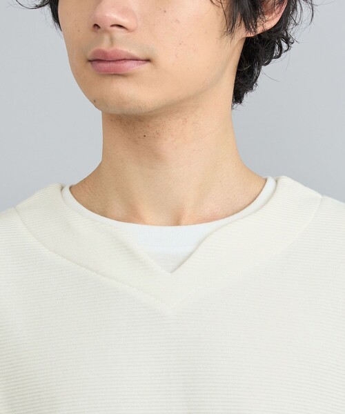 coen(コーエン)の「リップルフェイクレイヤードヘンリーネックTシャツ(Tシャツ/カットソー・メンズ・ブラック/オフホワイト/ロイヤルブルー・S/M/L/XL)」の21枚目の写真