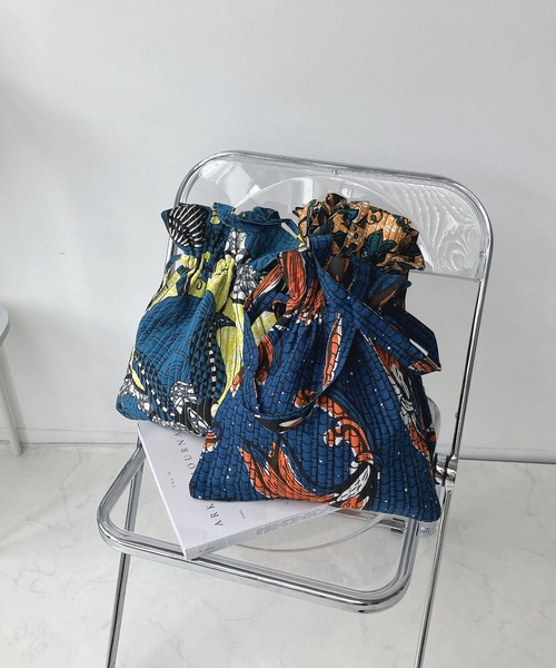 AS KNOW AS plus（アズノゥアズプラス）の「インドプリントキルト巾着バッグ（ショルダーバッグ・レディース・B/E/D/C/A/H/J/G/I/F・FREE）」の19枚目の写真