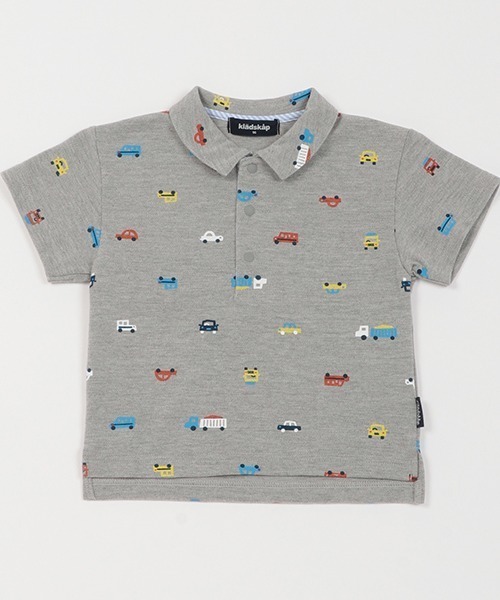 kladskap（クレードスコープ）の「車柄半袖ポロシャツ（ポロシャツ・キッズ・オフホワイト/トップグレー・90cm/100cm/110cm/120cm/130cm/80ｃｍ）」の2枚目の写真