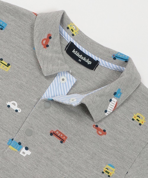 kladskap（クレードスコープ）の「車柄半袖ポロシャツ（ポロシャツ・キッズ・オフホワイト/トップグレー・90cm/100cm/110cm/120cm/130cm/80ｃｍ）」の6枚目の写真