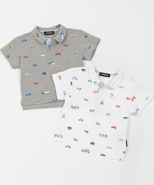kladskap（クレードスコープ）の「車柄半袖ポロシャツ（ポロシャツ・キッズ・オフホワイト/トップグレー・90cm/100cm/110cm/120cm/130cm/80ｃｍ）」の3枚目の写真