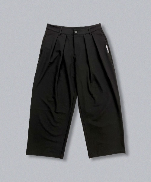 centimeter(センチメーター)の「Wide slacks pants(スラックス・メンズ・ブラック/グレー/ストライプ・LARGE/MEDIUM/X-LARGE)」の2枚目の写真
