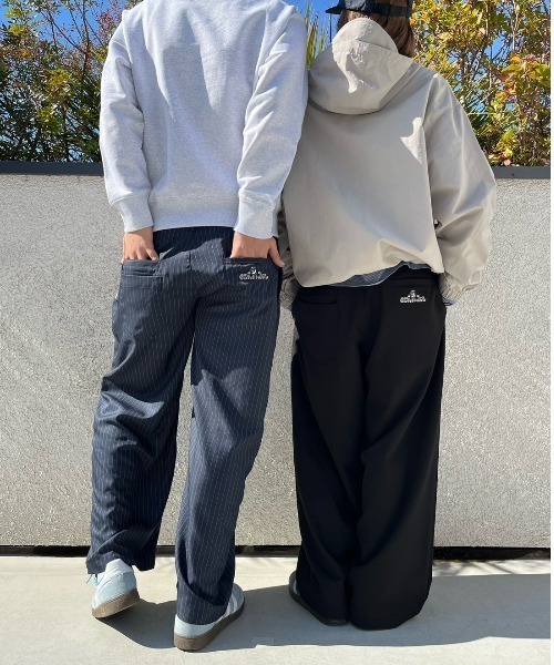 centimeter(センチメーター)の「Wide slacks pants(スラックス・メンズ・ブラック/グレー/ストライプ・LARGE/MEDIUM/X-LARGE)」の7枚目の写真
