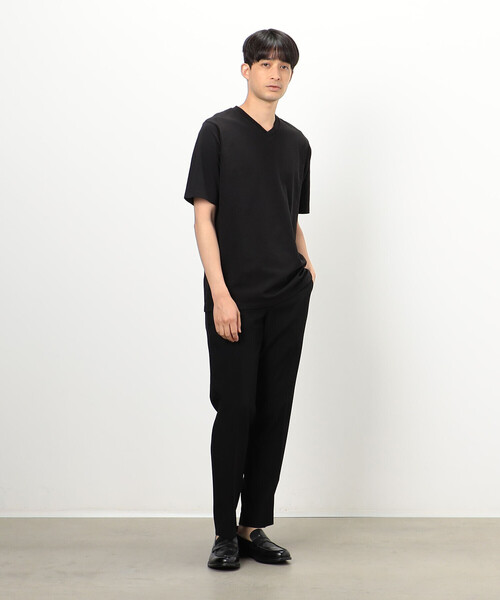 COMME CA ISM(コムサイズム)の「【接触冷感機能】 Feel-Cool VネックTシャツ(Tシャツ/カットソー・メンズ・ホワイト/ブラック・X-LARGE/LARGE/MEDIUM/SMALL)」の7枚目の写真