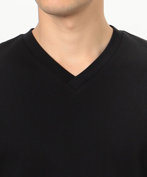 COMME CA ISM(コムサイズム)の「【接触冷感機能】 Feel-Cool VネックTシャツ(Tシャツ/カットソー・メンズ・ホワイト/ブラック・X-LARGE/LARGE/MEDIUM/SMALL)」の12枚目の写真