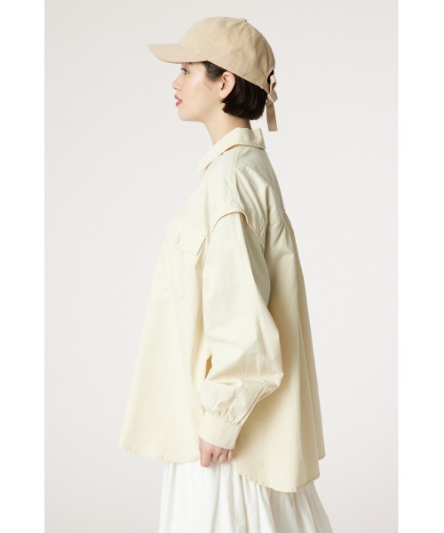 RODEO CROWNS WIDE BOWL（ロデオクラウンズワイドボウル）の「マルチWAY ミリタリーシャツ（シャツ/ブラウス・レディース・ライトピンク/カーキ/アイボリー・FREE）」の13枚目の写真