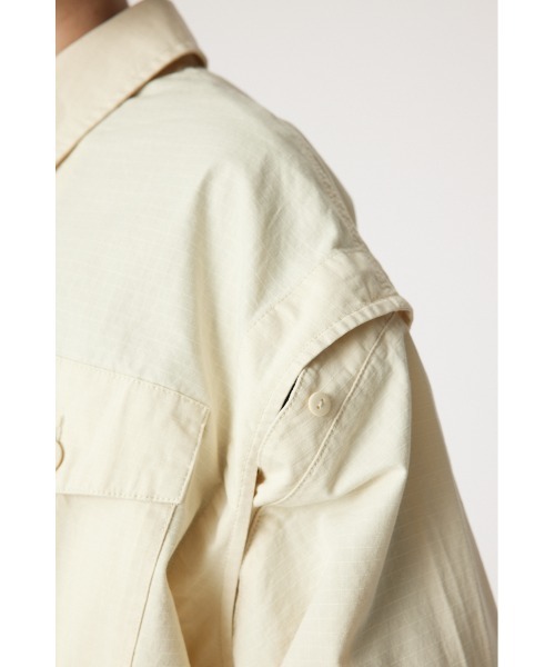 RODEO CROWNS WIDE BOWL（ロデオクラウンズワイドボウル）の「マルチWAY ミリタリーシャツ（シャツ/ブラウス・レディース・ライトピンク/カーキ/アイボリー・FREE）」の17枚目の写真