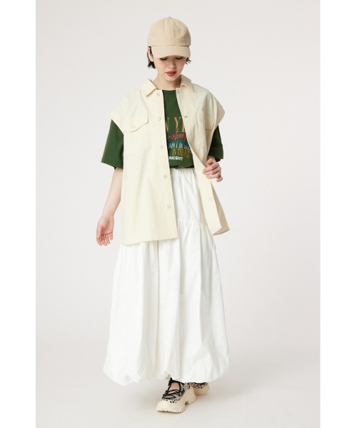 RODEO CROWNS WIDE BOWL（ロデオクラウンズワイドボウル）の「マルチWAY ミリタリーシャツ（シャツ/ブラウス・レディース・ライトピンク/カーキ/アイボリー・FREE）」の10枚目の写真