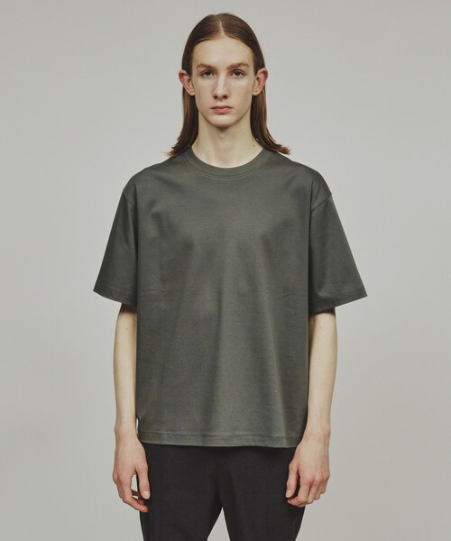 tk.TAKEO KIKUCHI（ティーケータケオキクチ）の「◆マーセライズドコットンTシャツ（Tシャツ/カットソー・メンズ・ブラック/チャコールグレー/ホワイト・03/02/01）」の5枚目の写真