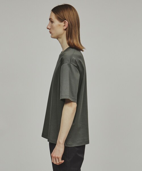 tk.TAKEO KIKUCHI（ティーケータケオキクチ）の「◆マーセライズドコットンTシャツ（Tシャツ/カットソー・メンズ・ブラック/チャコールグレー/ホワイト・03/02/01）」の6枚目の写真