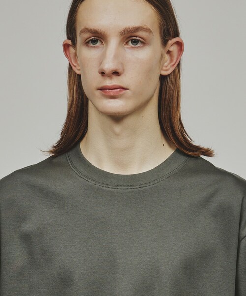 tk.TAKEO KIKUCHI（ティーケータケオキクチ）の「◆マーセライズドコットンTシャツ（Tシャツ/カットソー・メンズ・ブラック/チャコールグレー/ホワイト・03/02/01）」の8枚目の写真