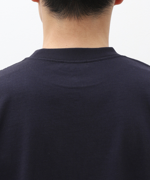 EDIFICE（エディフィス）の「【ATON / エイトン】FRESCA PLATE OVERSIZED T-SHIRT（Tシャツ/カットソー・メンズ・ネイビー/ホワイト・6/4/2）」の8枚目の写真