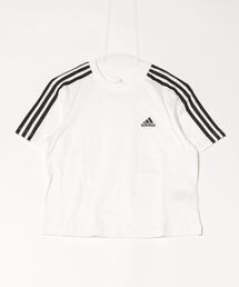 アディダス adidas エッセンシャルズ スリーストライプス シングル ジャージー クロップトップ