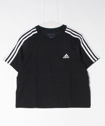 アディダス adidas エッセンシャルズ スリーストライプス シングル ジャージー クロップトップ